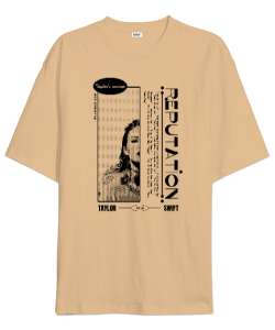 Taylor Swift Reputation Midnights Camel Oversize Unisex Tişört