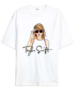 Taylor Swift swiftie the eras tour Beyaz Oversize Unisex Tişört