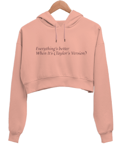 Taylor Swift Taylors Version Kadın Crop Hoodie Kapüşonlu Sweatshirt