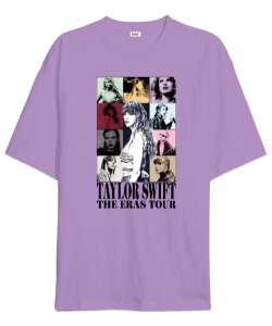 Taylor Swift The Eras Tour Lila Oversize Unisex Tişört