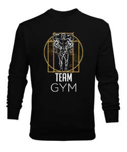 Team Gym Siyah Erkek Sweatshirt