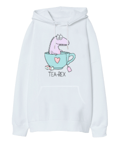 Tearex Oversize Unisex Kapüşonlu Sweatshirt