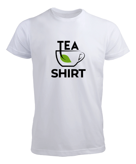Tisho - Teashirt - Poşet Çay V2 Beyaz Erkek Tişört