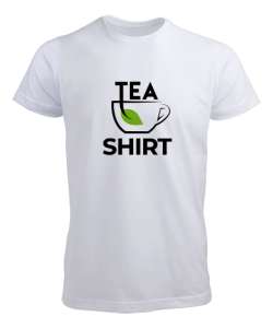 Teashirt - Poşet Çay V2 Beyaz Erkek Tişört