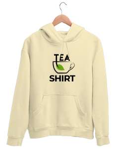 Teashirt - Poşet Çay V2 Krem Unisex Kapşonlu Sweatshirt