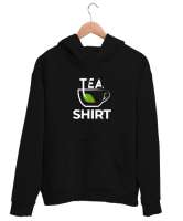 Teashirt - Poşet Çay V2 Siyah Unisex Kapşonlu Sweatshirt - Thumbnail