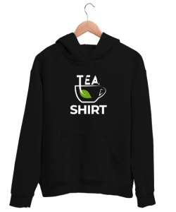 Teashirt - Poşet Çay V2 Siyah Unisex Kapşonlu Sweatshirt