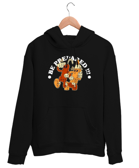 Tisho - Tehlikeli İkili - Çakmak - Dinamit Siyah Unisex Kapşonlu Sweatshirt