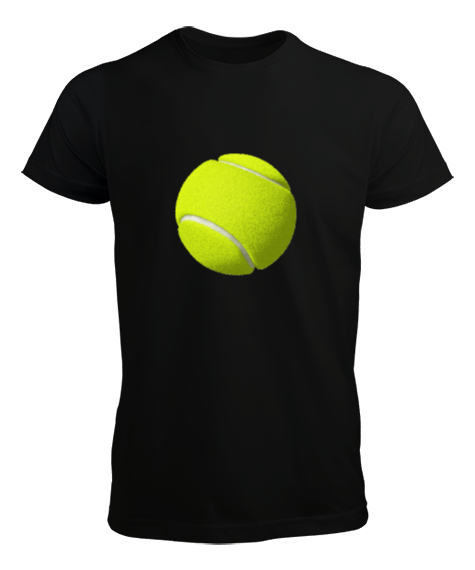 Tisho - Tenis Ball Siyah Erkek Tişört