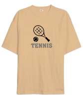 Tenis - Tennis Camel Oversize Unisex Tişört - Thumbnail