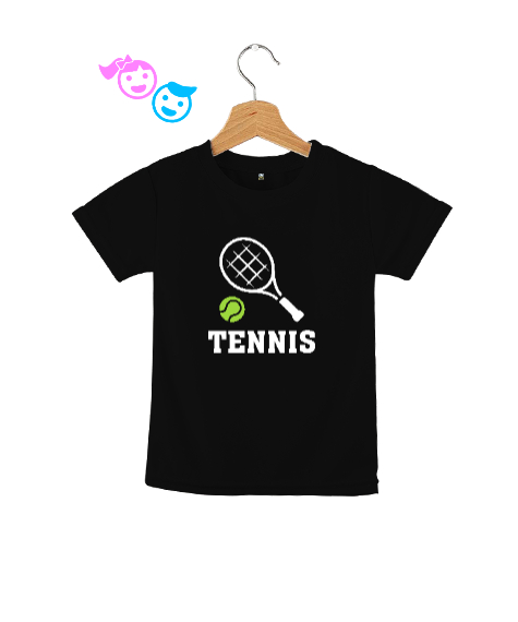 Tisho - Tenis - Tennis Siyah Çocuk Unisex