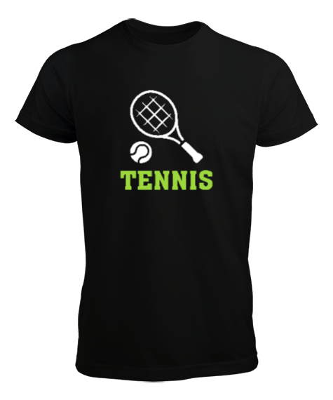 Tisho - Tenis - Tennis Siyah Erkek Tişört