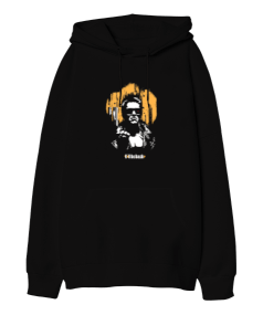 Terminatör Tasarım Baskılı Oversize Unisex Kapüşonlu Sweatshirt