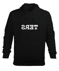 Ters Erkek Kapüşonlu Hoodie Sweatshirt