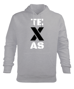 Texas Erkek Kapüşonlu Hoodie Sweatshirt