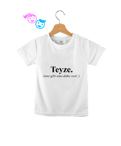 Tisho - Teyze Beyaz Çocuk Unisex