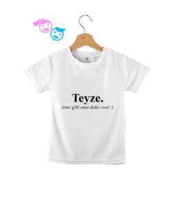 Teyze Beyaz Çocuk Unisex