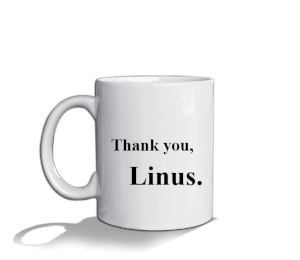 Thank you, Linus Kupası Beyaz Kupa Bardak