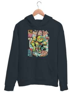 The Amazing Ninja Dude Kaplumbağalar Füme Unisex Kapşonlu Sweatshirt