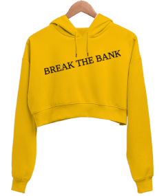 The Bank Kadın Crop Hoodie Kapüşonlu Sweatshirt