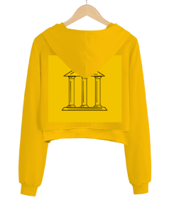 The Bank Kadın Crop Hoodie Kapüşonlu Sweatshirt