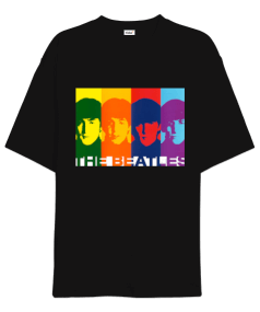 The Beatles Rock Tasarım Baskılı Oversize Unisex Tişört