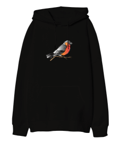 The Bird Oversize Unisex Kapüşonlu Sweatshirt