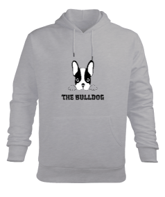 The Bulldog Erkek Kapüşonlu Hoodie Sweatshirt