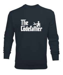 The Codefather - Coder - Yazılımcı - Programcı Füme Erkek Sweatshirt