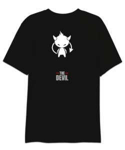 The Devil - İblis - Sırt Taraflı Siyah Oversize Unisex Tişört