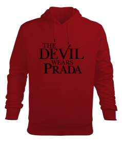 The Devil Wears Prada Kırmızı Erkek Kapüşonlu Hoodie Sweatshirt