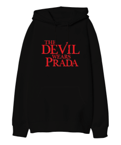 The Devil Wears Prada Oversize Unisex Kapüşonlu Sweatshirt