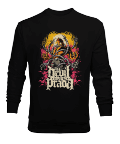 The Devil Wears Prada Tasarım Baskılı Erkek Sweatshirt