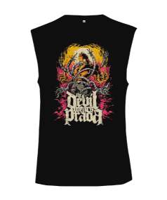 The Devil Wears Prada Tasarım Baskılı Kesik Kol Unisex Tişört