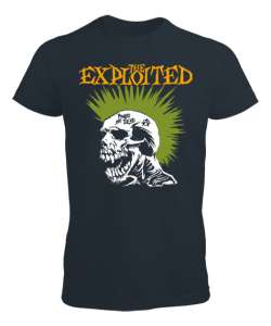 The Exploited Punks not Dead Füme Erkek Tişört