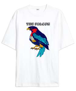 the falcon Beyaz Oversize Unisex Tişört