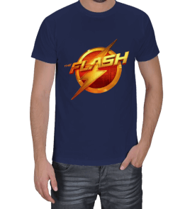 The Flash Mavi T-Shirt Erkek Tişört