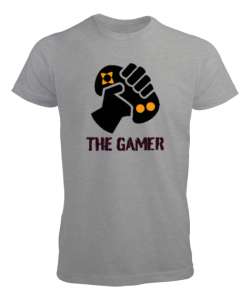 The Gamer - Oyuncu Gri Erkek Tişört