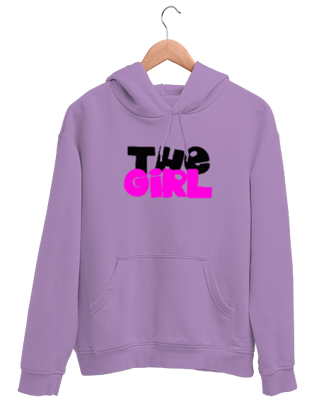 Tisho - the girl graffiti Lila Unisex Kapşonlu Sweatshirt