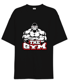 The GYM Gorilla Vücut Geliştirme GYM Bodybuilding Fitness Baskılı Oversize Unisex Tişört