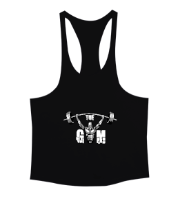 The GYM Vücut Geliştirme Bodybuilding Fitness Baskılı Erkek Tank Top Atlet