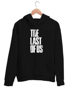 The Last of Us Baskı Tasarımlı Siyah Unisex Kapşonlu Sweatshirt