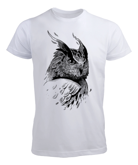 Tisho - the owl Beyaz Erkek Tişört