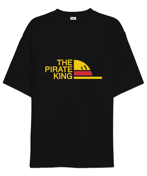 Tisho - The Pirate King Siyah Oversize Unisex Tişört