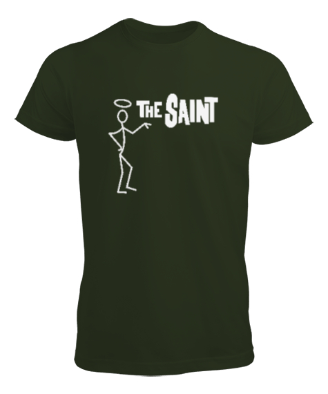 Tisho - The Saint - Aziz - Yüce Haki Yeşili Erkek Tişört