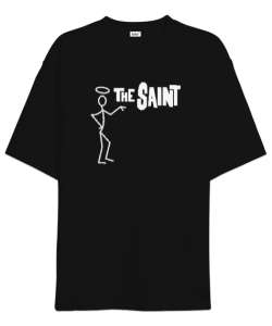 The Saint - Aziz - Yüce Siyah Oversize Unisex Tişört