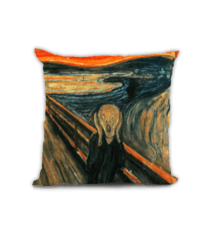 The Scream Edvard Munch Ön Arka Baskılı Kare Yastık