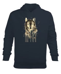 The Wolf-Kurt Erkek Kapüşonlu Sweatshirt Erkek Kapüşonlu Hoodie Sweatshirt