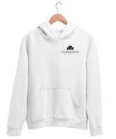 TheCastleofFashion Wear Beyaz Unisex Kapşonlu Sweatshirt - Thumbnail