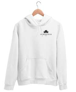 TheCastleofFashion Wear Beyaz Unisex Kapşonlu Sweatshirt